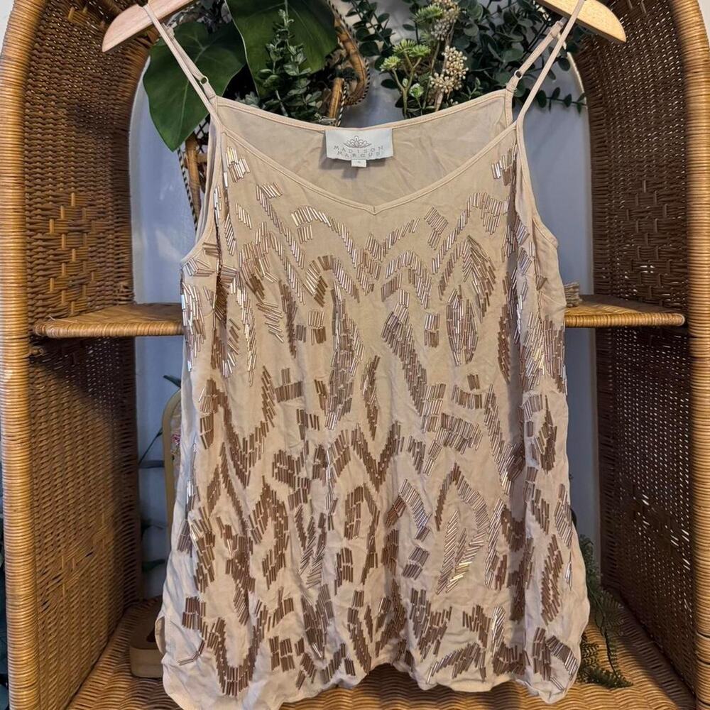Madison marcus silk embellished